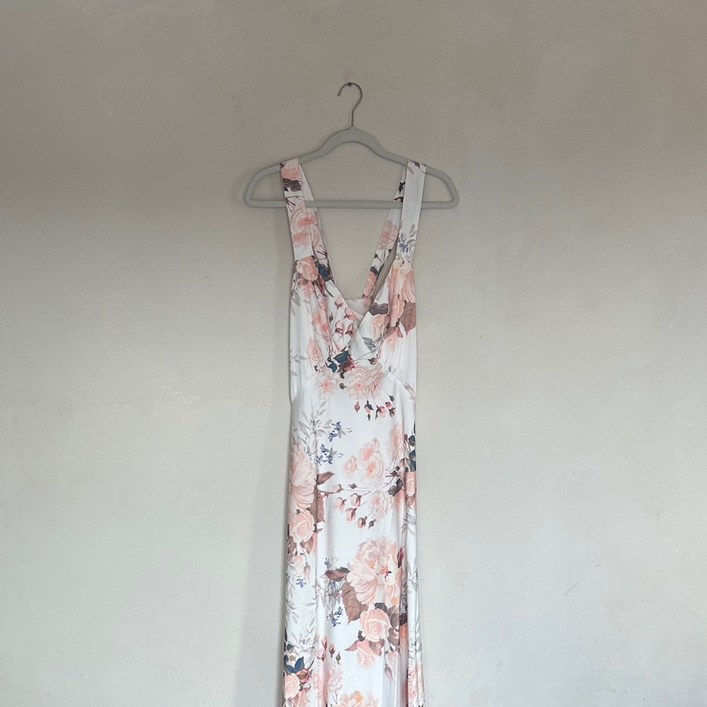 NWT Birdy Grey Veronica Matte Champagne Maxi Dress